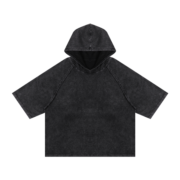 VALERO Washed Hooded Boxy t-shirt