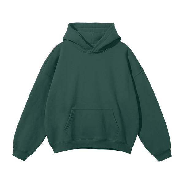 Fleece Hoodie Oversized Solid Color - 350 GSM | Cozy Comfort