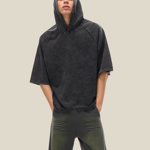 VALERO Washed Hooded Boxy t-shirt