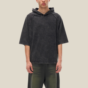 VALERO Washed Hooded Boxy t-shirt
