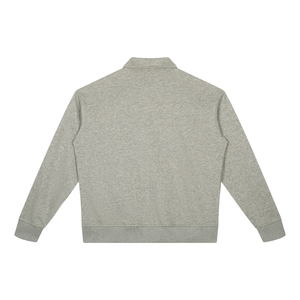 VALERO Boxy Quarter-Zip Sweatshirt - drop shoulder streetwear sweatshirt