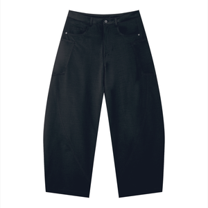 VALERO Halo Barrel Fit Pants 240 GSM in black - cotton polyester spandex blend