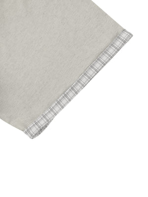 VALERO Boxy Plaid-Lined Tee 250 GSM