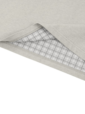 VALERO Boxy Plaid-Lined Tee 250 GSM
